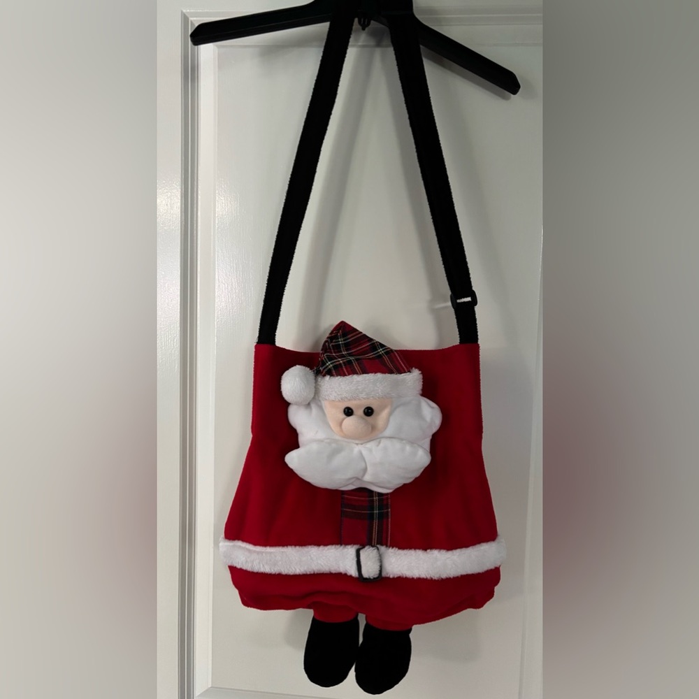 Festive Red Santa Womens/kids Shoulder Bag.
